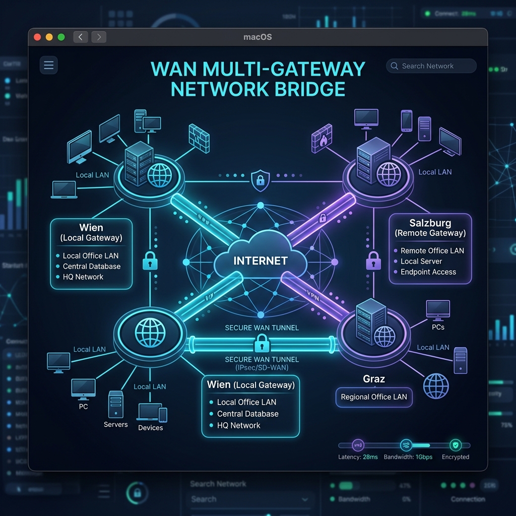 ClipDesk WAN Routing Topology Diagram